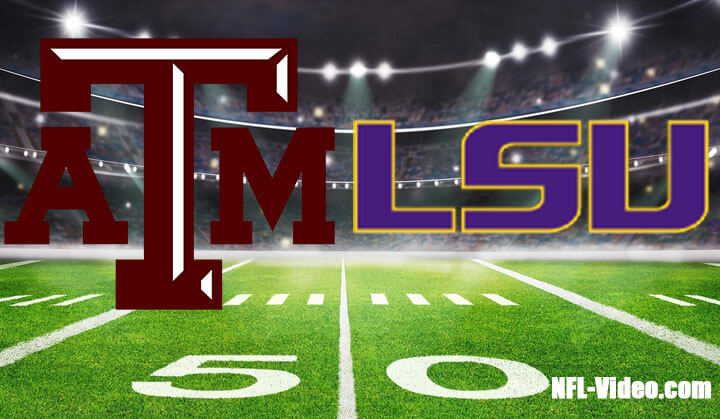 Texas A&M vs LSU Football Week 13 2023 Full Game Replay NCAA College Football