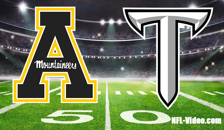 Appalachian State vs Troy Football 2023 Full Game Replay Sun Belt Championship