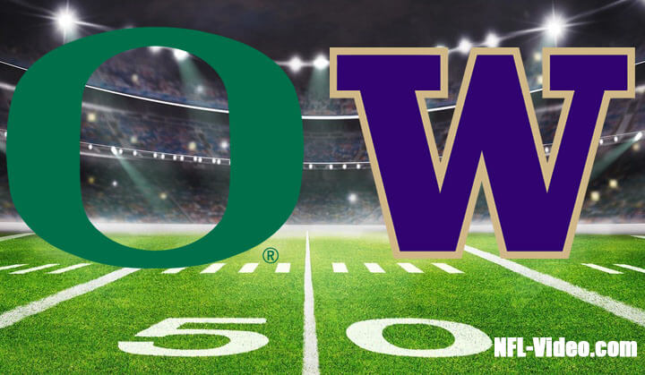 Oregon vs Washington Football 2023 Full Game Replay PAC-12 Championship