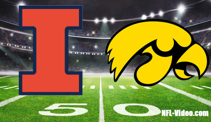 Illinois vs Iowa Football Week 12 2023 Full Game Replay NCAA College Football