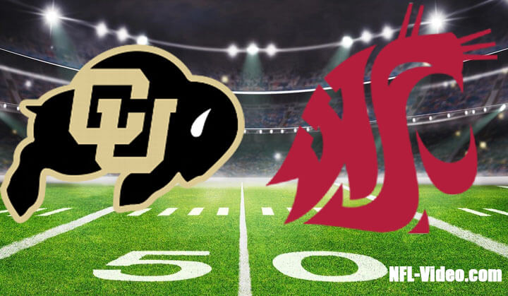 Colorado vs Washington State Football Week 12 2023 Full Game Replay NCAA College Football