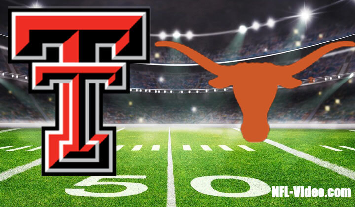 Texas Tech vs Texas Football Week 13 2023 Full Game Replay NCAA College Football