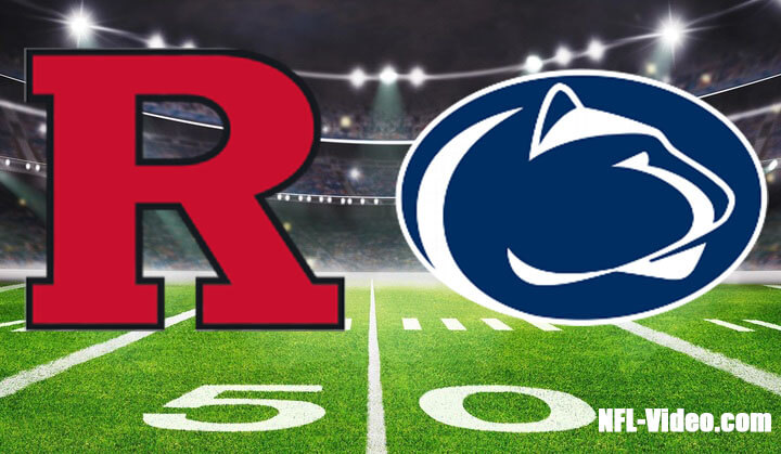 Rutgers vs Penn State Football Week 12 2023 Full Game Replay NCAA College Football