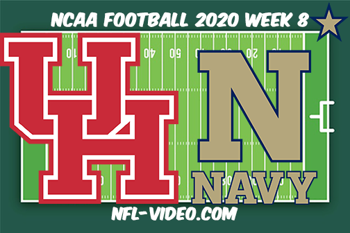 Houston vs Navy Football Full Game & Highlights 2020 College Football Week 8