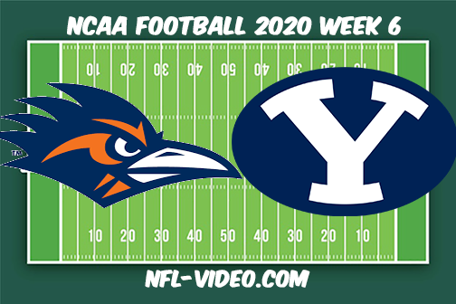UTSA vs BYU Football Full Game & Highlights 2020 College Football Week 6