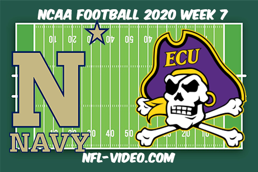 Navy vs East Carolina Football Full Game & Highlights 2020 College Football Week 7