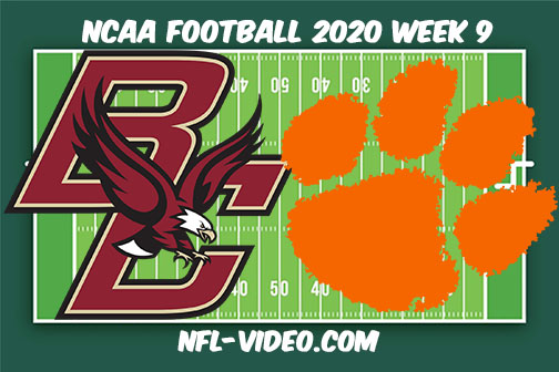 Boston College vs Clemson Football Full Game & Highlights 2020 College Football Week 9