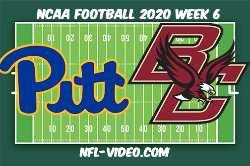 Pittsburgh vs Boston College Football Full Game & Highlights 2020 College Football Week 6