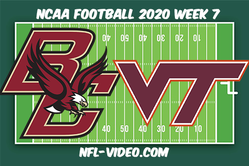 Boston College vs Virginia Tech Football Full Game & Highlights 2020 College Football Week 7