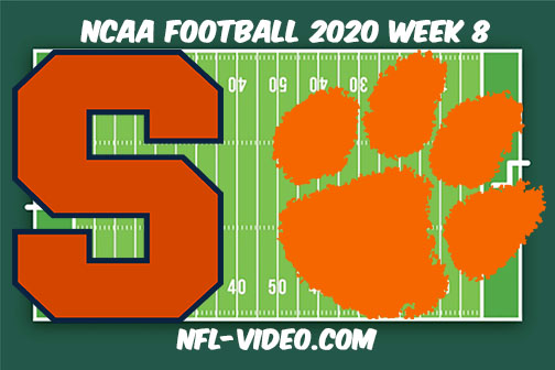 Syracuse vs Clemson  Football Full Game & Highlights 2020 College Football Week 8