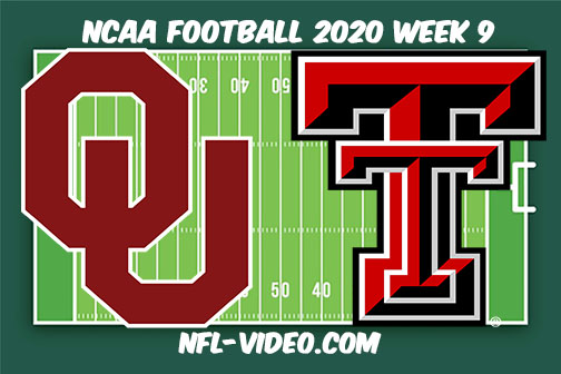Oklahoma vs Texas Tech Football Full Game & Highlights 2020 College Football Week 9