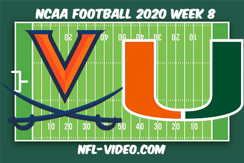 Virginia vs Miami Football Full Game & Highlights 2020 College Football Week 8