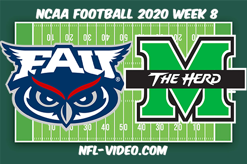 Florida Atlantic  vs Marshall Football Full Game & Highlights 2020 College Football Week 8