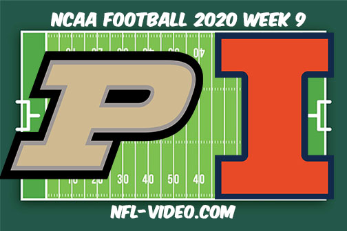 Purdue vs Illinois Football Full Game & Highlights 2020 College Football Week 9