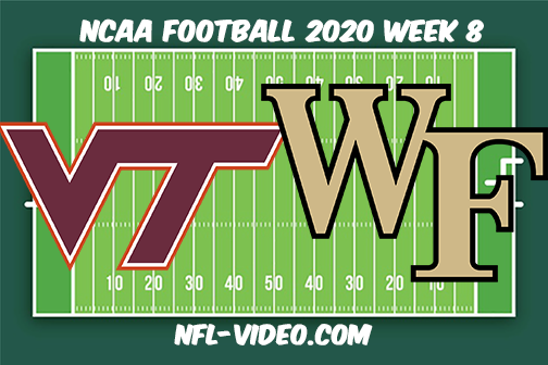 Virginia Tech vs Wake Forest Football Full Game & Highlights 2020 College Football Week 8