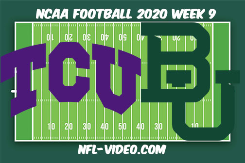 TCU vs Baylor Football Full Game & Highlights 2020 College Football Week 9