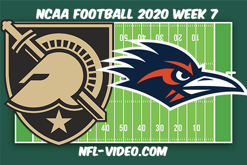 Army vs UTSA Football Full Game & Highlights 2020 College Football Week 7