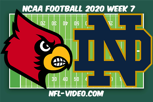 Louisville vs Notre Dame Football Full Game & Highlights 2020 College Football Week 7
