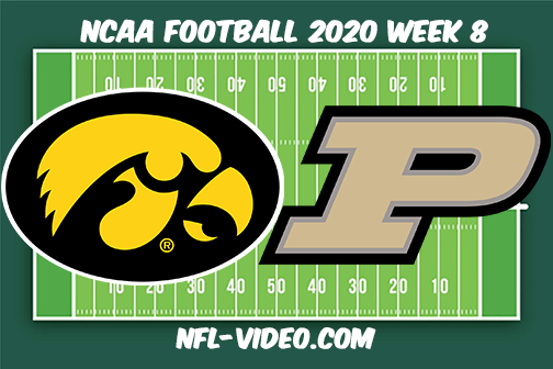 Iowa vs Purdue Football Full Game & Highlights 2020 College Football Week 8