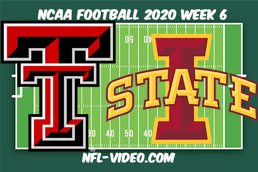Texas Tech vs Iowa State Football Full Game & Highlights 2020 College Football Week 6