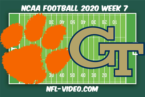 Clemson vs Georgia Tech Football Full Game & Highlights 2020 College Football Week 7