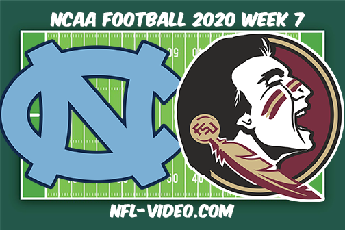 North Carolina vs Florida State Football Full Game & Highlights 2020 College Football Week 7