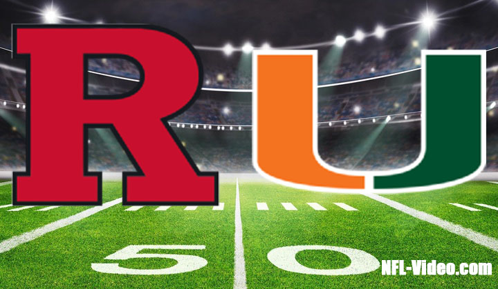 Rutgers vs Miami Football 2023 Pinstripe Bowl Full Game Replay