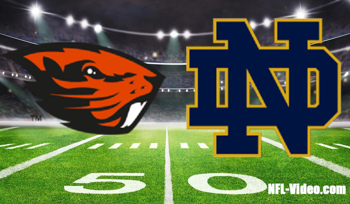 Oregon State vs Notre Dame Football 2023 Sun Bowl Full Game Replay
