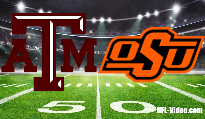 Texas A&M vs Oklahoma State Football 2023 Texas Bowl Full Game Replay