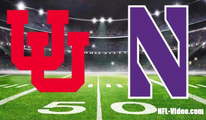 Utah vs Northwestern Football 2023 Las Vegas Bowl Full Game Replay