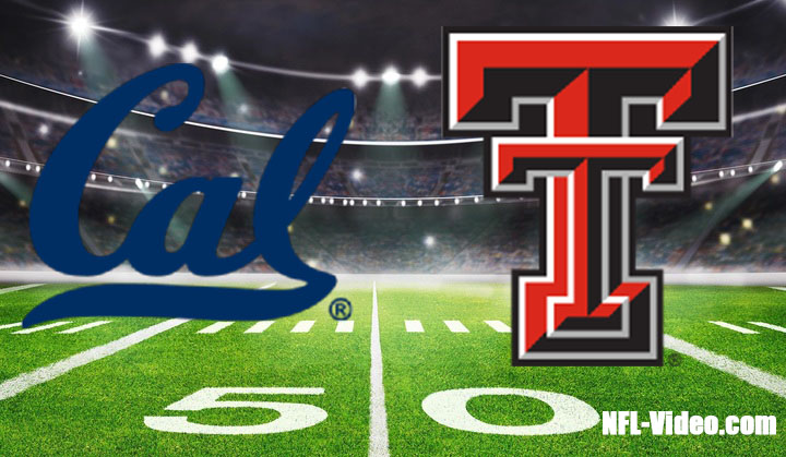 California vs Texas Tech Football 2023 Independence Bowl Full Game Replay