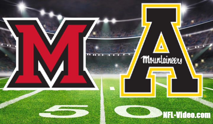 Miami (OH) vs Appalachian State Football 2023 Cure Bowl Full Game Replay