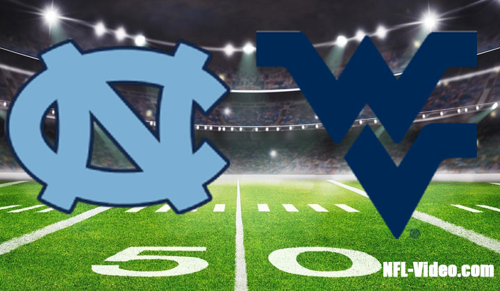 North Carolina vs West Virginia Football 2023 Mayo Bowl Full Game Replay