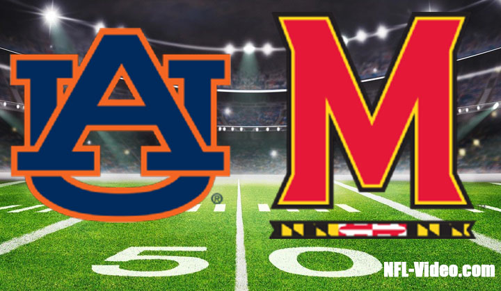 Auburn vs Maryland Football 2023 Music City Bowl Full Game Replay