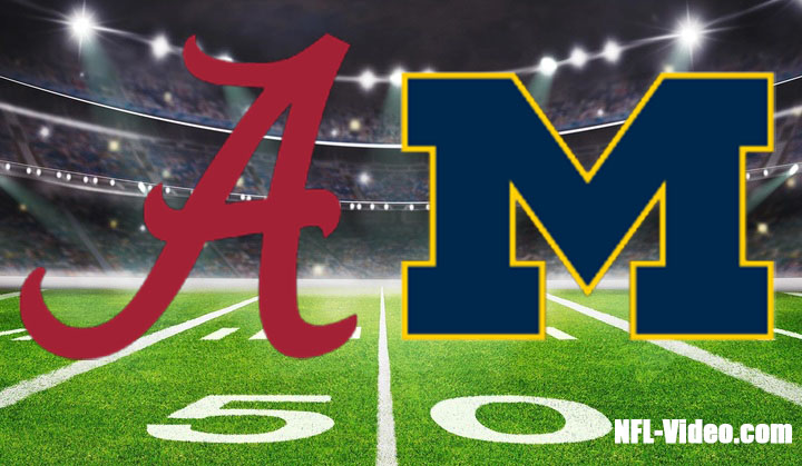 Alabama vs Michigan Football 2024 Rose Bowl Full Game Replay