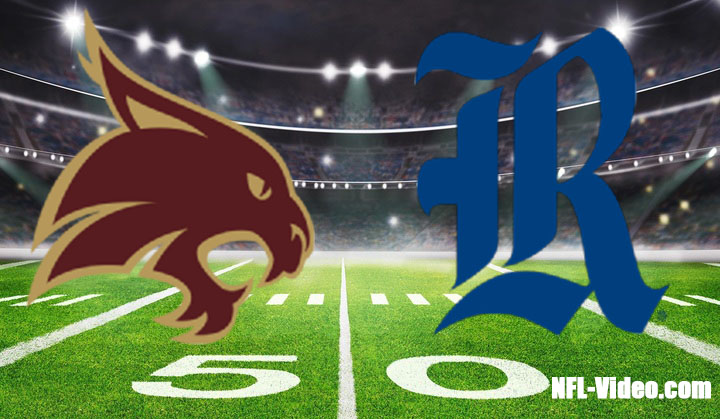 Texas State vs Rice Football 2023 First Responder Bowl Full Game Replay