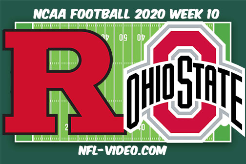 Rutgers vs Ohio State Football Full Game & Highlights 2020 College Football Week 10