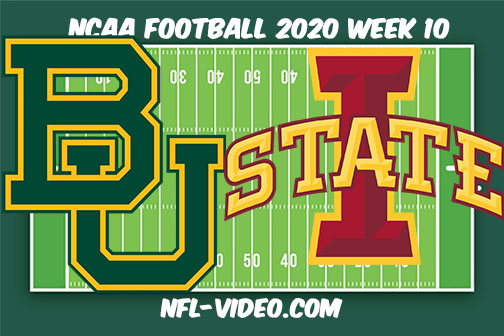 Baylor vs Iowa State Football Full Game & Highlights 2020 College Football Week 10