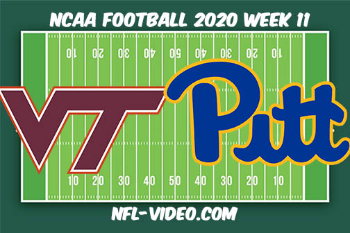 Virginia Tech vs Pittsburgh Football Full Game & Highlights 2020 College Football Week 12