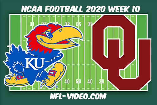 Kansas vs Oklahoma Football Full Game & Highlights 2020 College Football Week 10