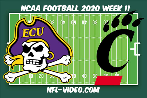 East Carolina vs Cincinnati Football Full Game & Highlights 2020 College Football Week 11
