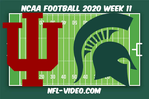 Indiana vs Michigan State Football Full Game & Highlights 2020 College Football Week 11