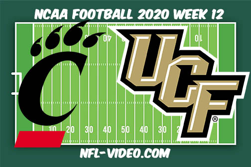 Cincinnati vs UCF Football Full Game & Highlights 2020 College Football Week 12