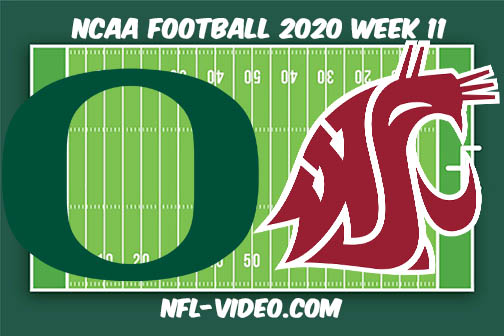Oregon vs Washington State Football Full Game & Highlights 2020 College Football Week 11