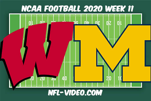 Wisconsin vs Michigan Football Full Game & Highlights 2020 College Football Week 11