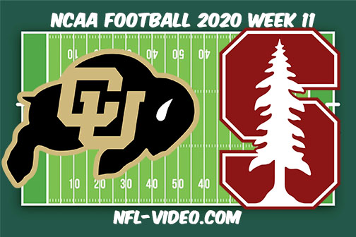Colorado vs Stanford Football Full Game & Highlights 2020 College Football Week 11