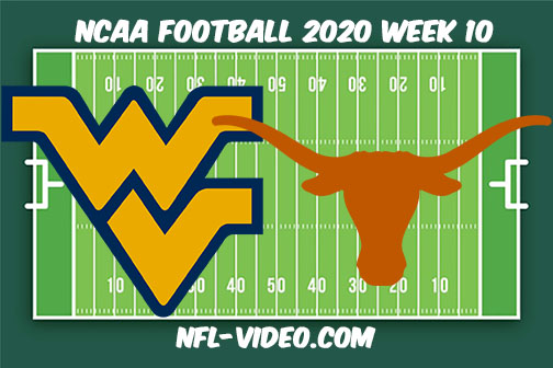 West Virginia vs Texas Football Full Game & Highlights 2020 College Football Week 10