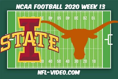 Iowa State vs Texas Football Full Game & Highlights 2020 College Football Week 13