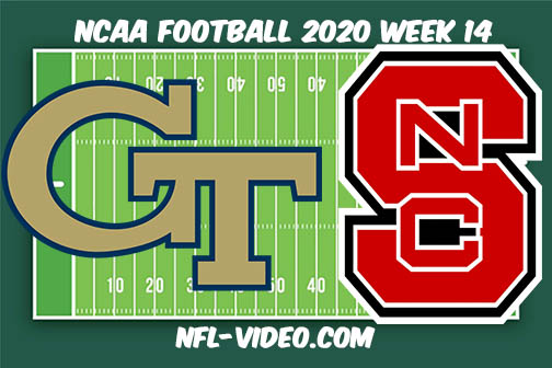 Georgia Tech vs NC State Football Full Game & Highlights 2020 College Football Week 14