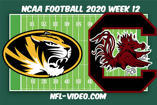 Missouri vs South Carolina Football Full Game & Highlights 2020 College Football Week 12
